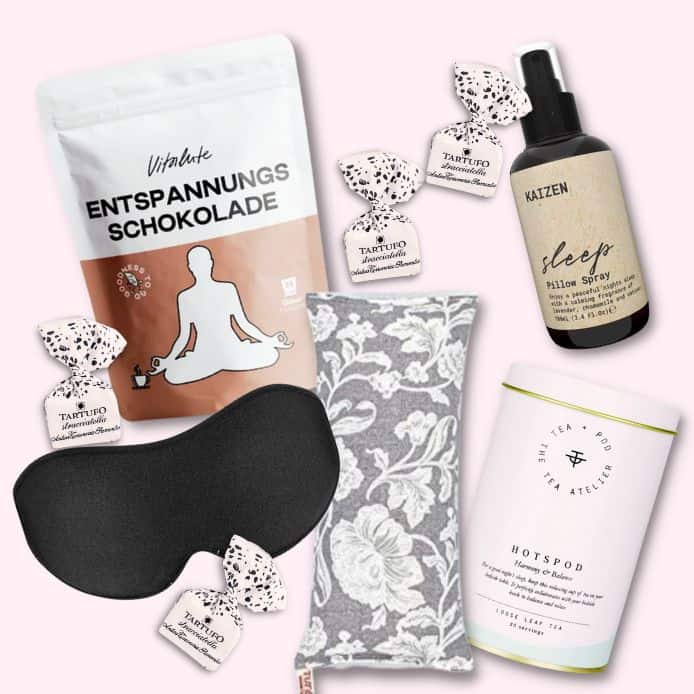 besser schlafen schlaftee schlafmaske schlafschokolade schlafspray