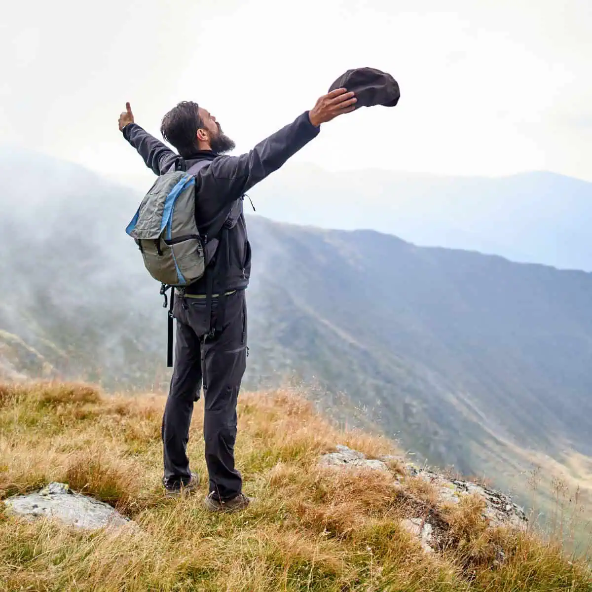 Männer Mann auf einem Berg