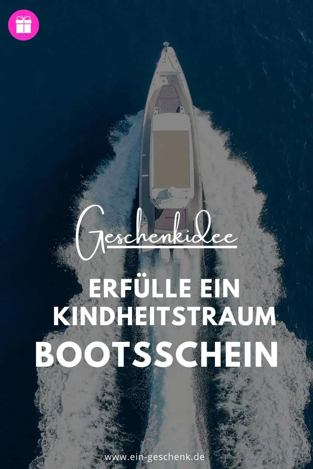Boot Bootsschein als Geschenk
