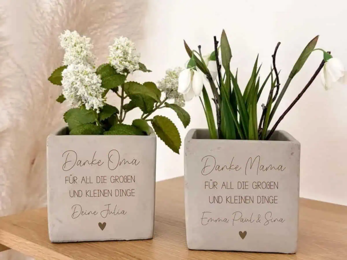 Muttertag Geschenk zum Muttertag Blumentopf
