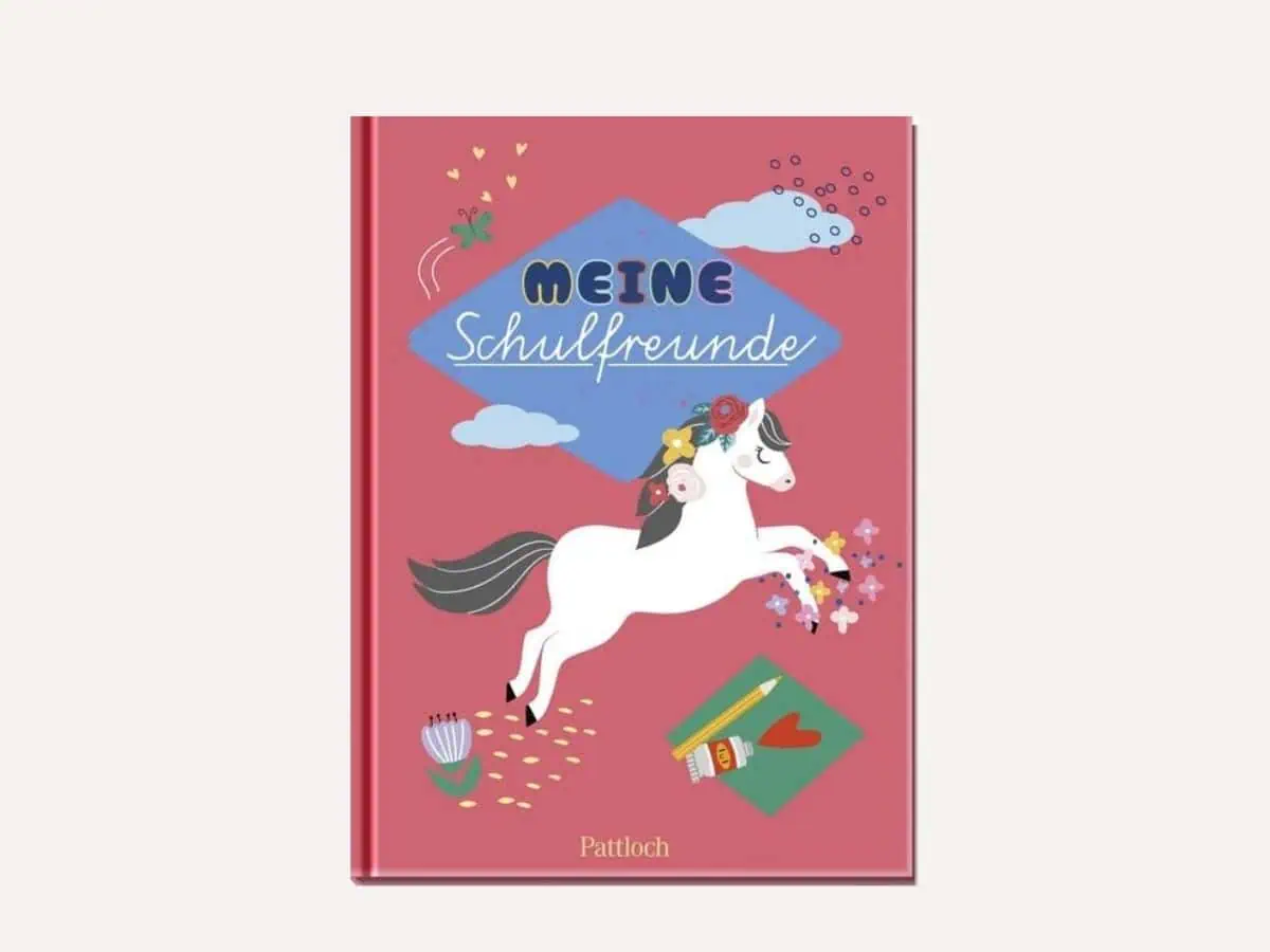 Mädchen Geschenk für 6 jährige Pferdemädchen Freundschaftsbuch