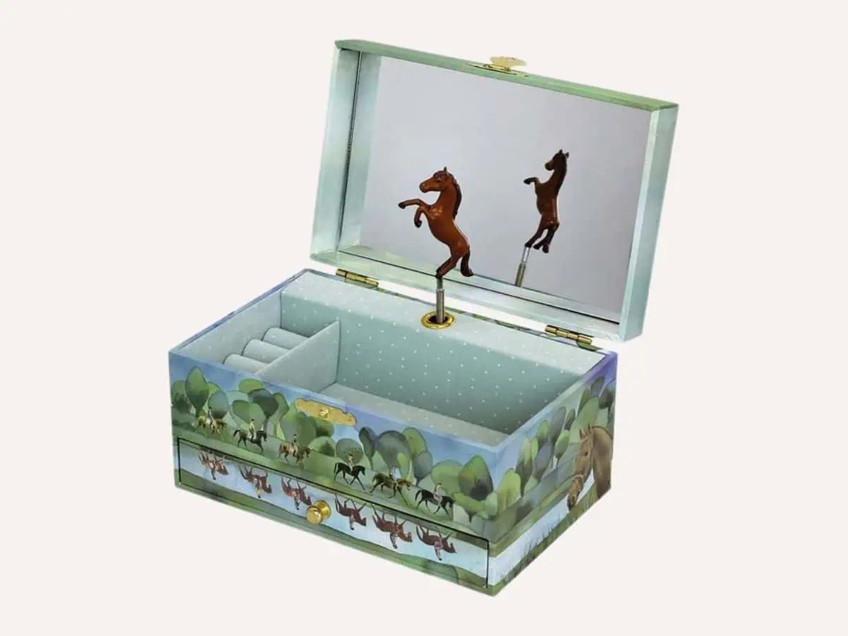 Mädchen Schmuckdose Pferd Geschenke für Pferdemädchen zum Geburtstag