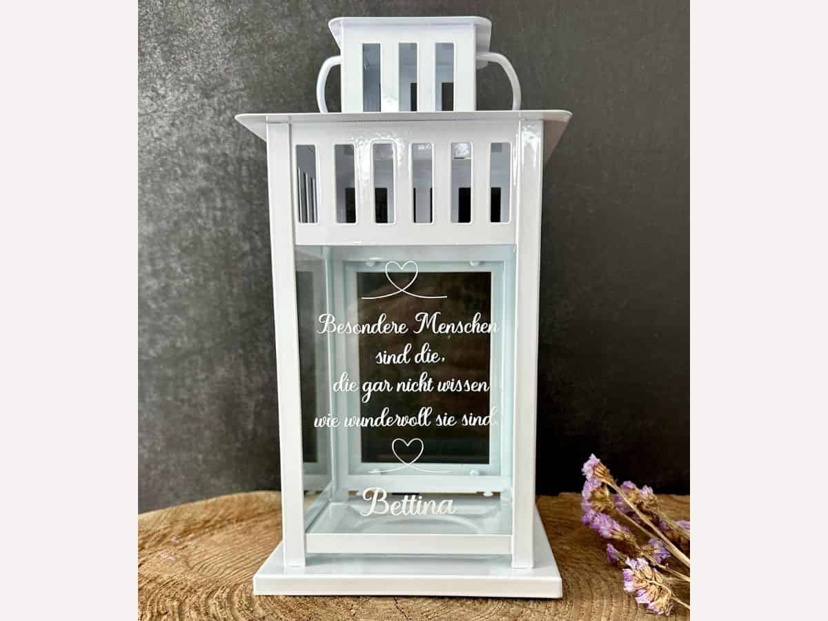 Frauen Geschenk für beste Freundin, personalisierte Laterne