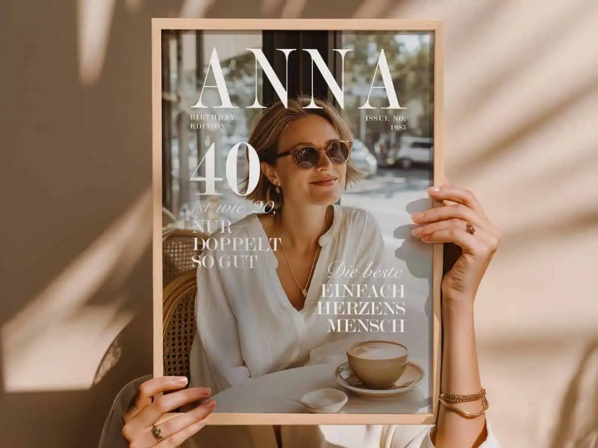 Frauen Potrait Magazin Personalisiert