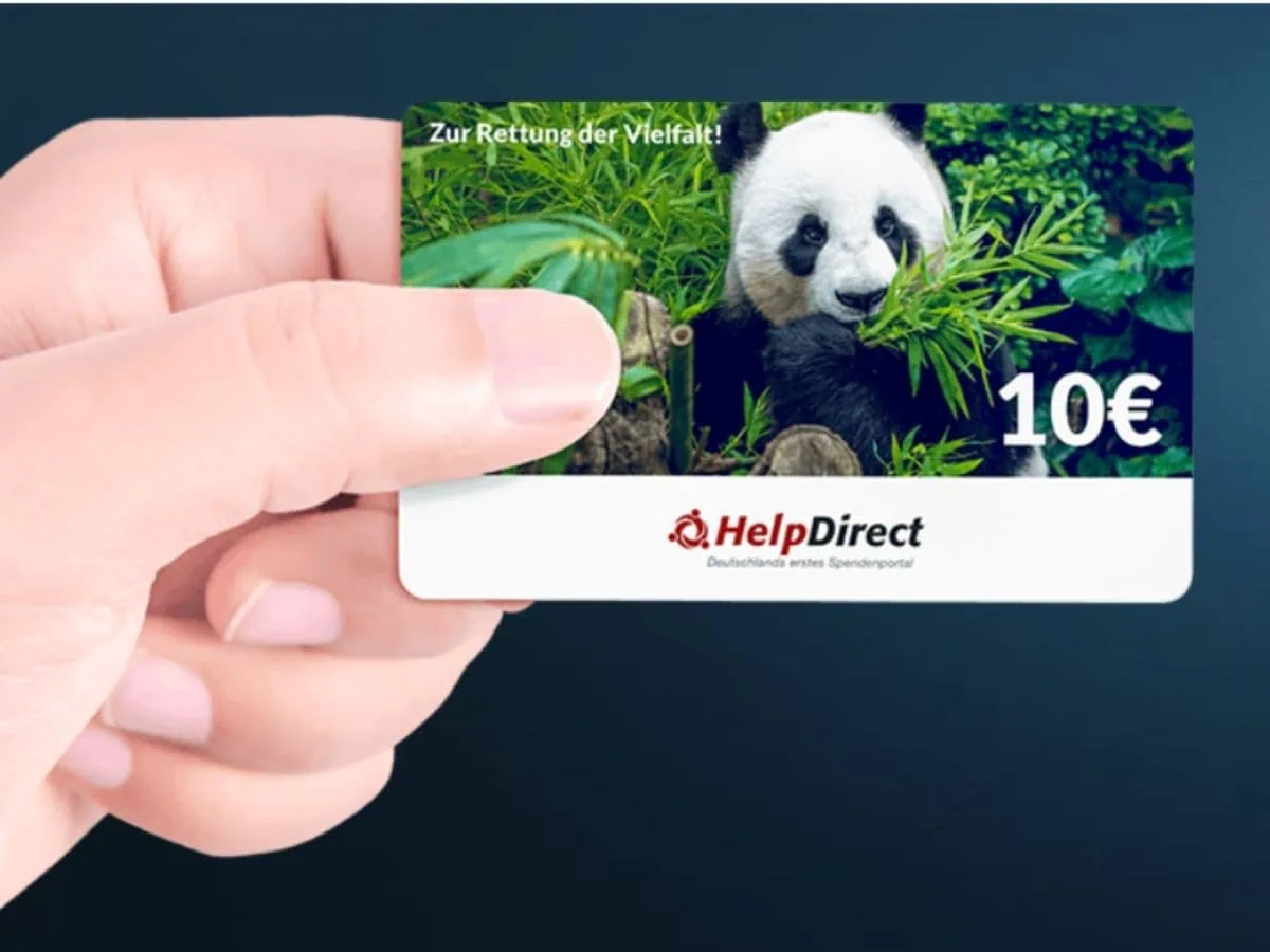 Spendengutschein helpcard Spendengutschein helpcard geschenk für lehrer