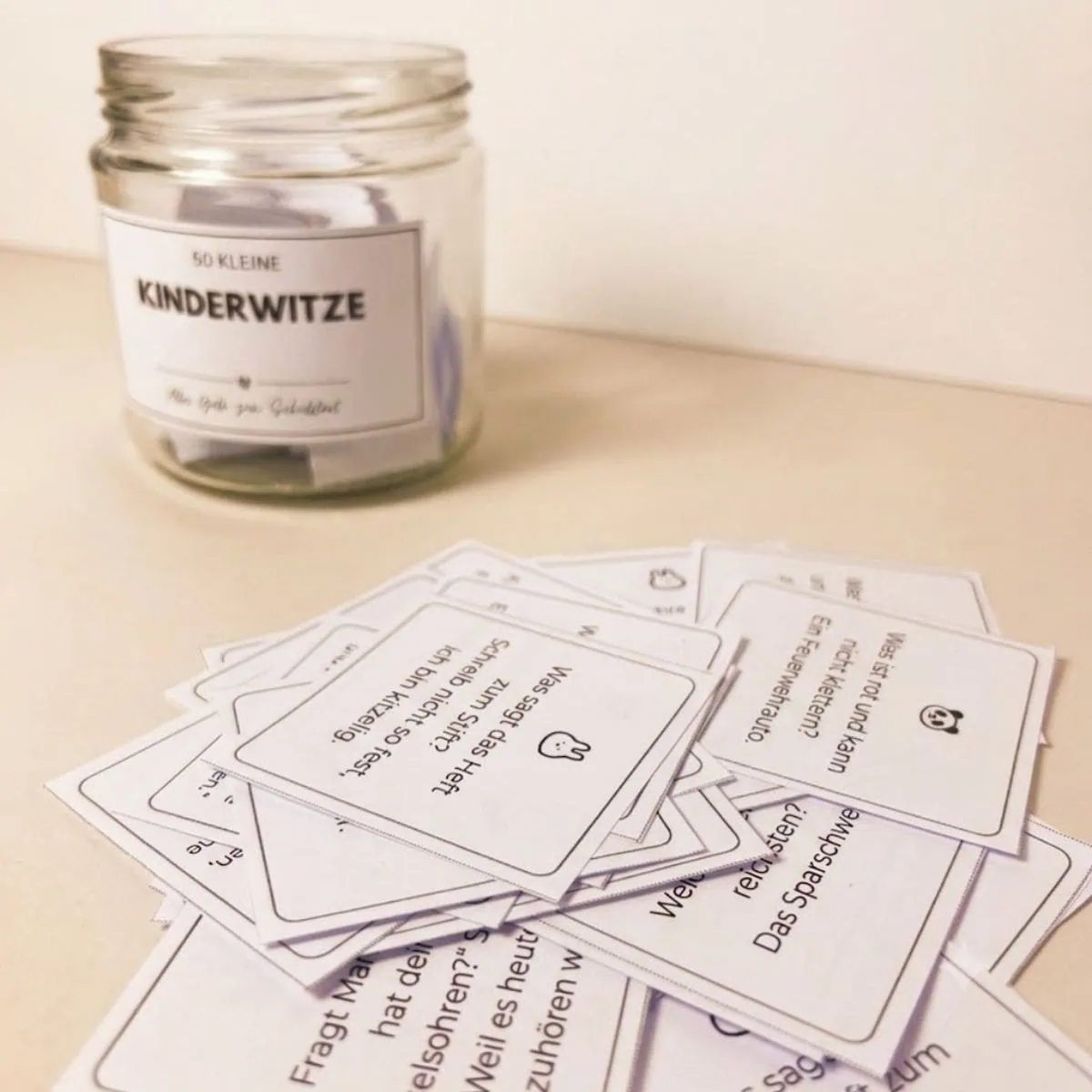Einschulung Einschulungsgeschenk DIY Kinderwitze basteln