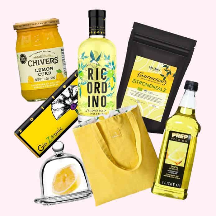 geschenke zitronenöl, lemon curd zitronensalz
