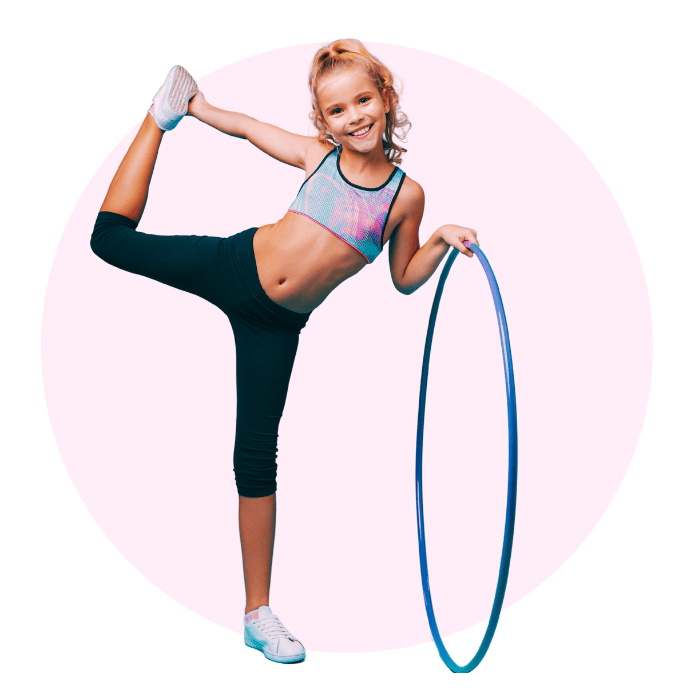 Mädchen mit Hulahoop