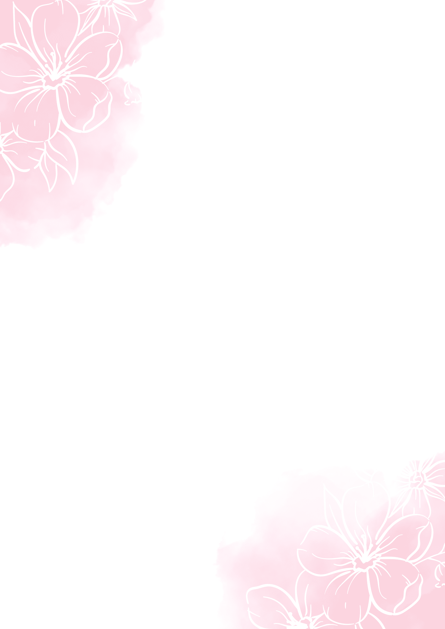 blumen briefpapier