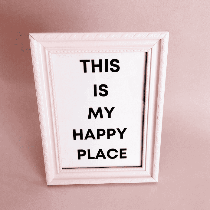 Selbstgemachtes Geschenk Bilderrahmen mit Spruch