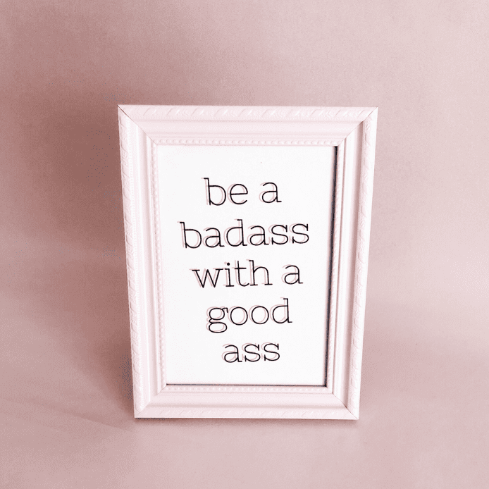 DIY Geschenkidee Bilderrahmen Spruch