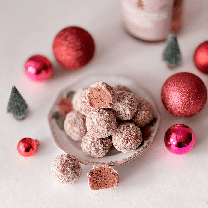 Lebkuchenkugeln Geschenke aus der Küche für Weihnachten