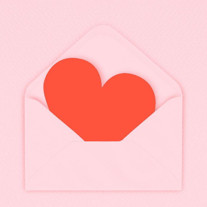 Valentinstagsgeschenk Brief