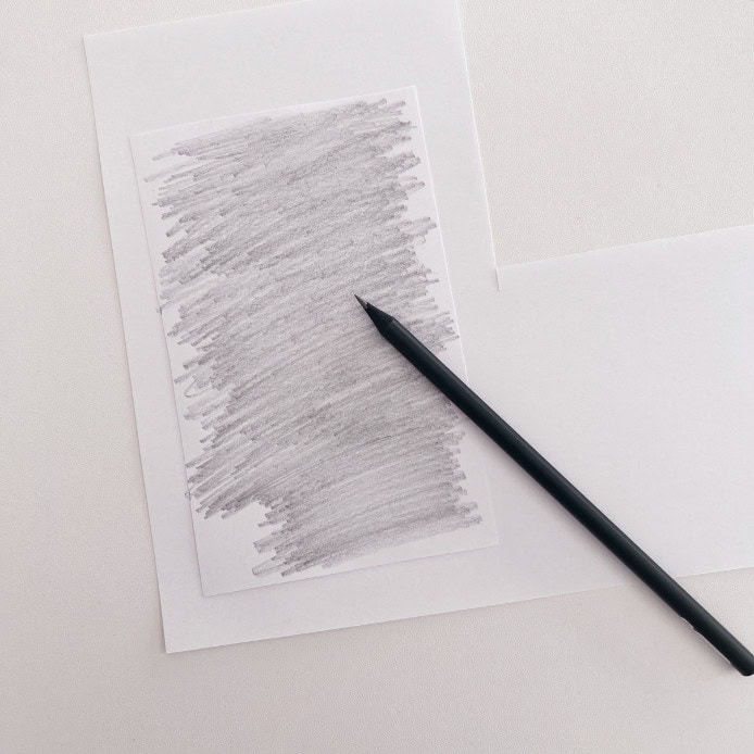 Rückseite des Textes schraffieren