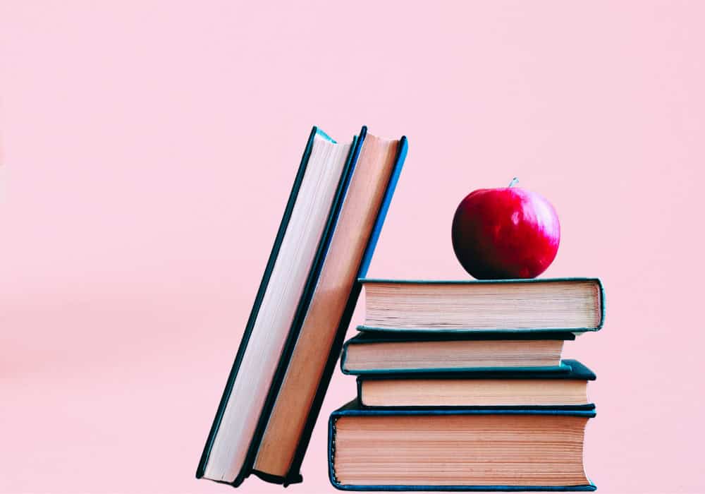 Abschiedsgeschenke für den Lehrer Apfel Bücher