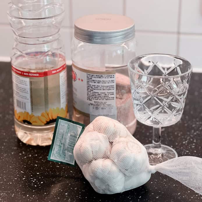 knoblauch Öl salz