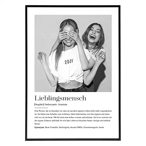 HEI Print Lieblingsmensch personalisiertes Poster mit Definition