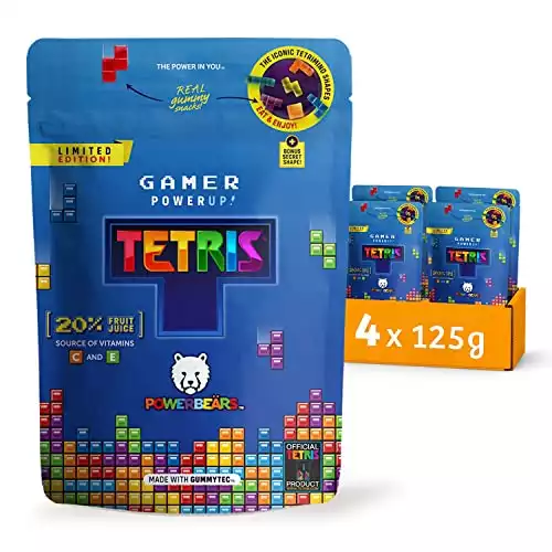 Powerbeärs Gamer Gummies - 4x125g Gummibärchen in Tetris-Formen