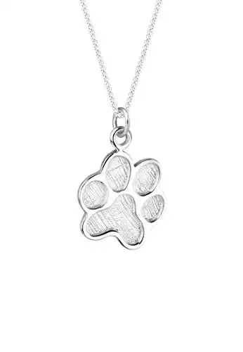 Elli Halskette Damen Pfote Anhänger Symbol Hund in 925 Sterling Silber