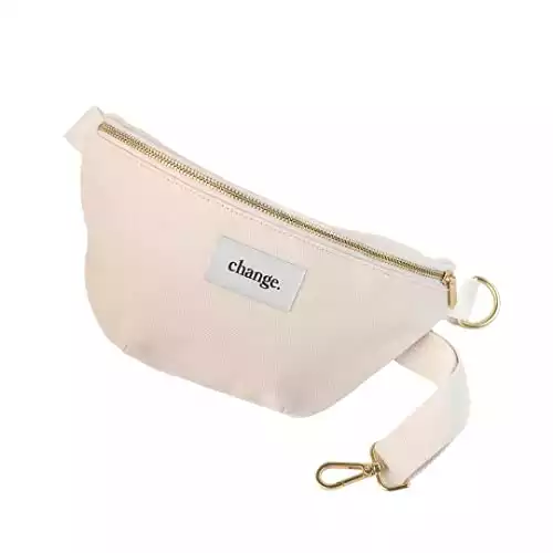 Woodcessories Bauchtasche Damen Beige aus Bio-Baumwolle