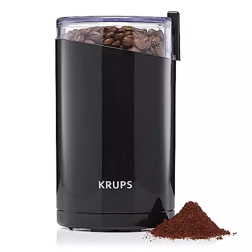 Krups Kaffee- und Gewürzmühle in einem | Leistungsstarker Motor | Mahlgrad variabel | 75g Füllmenge