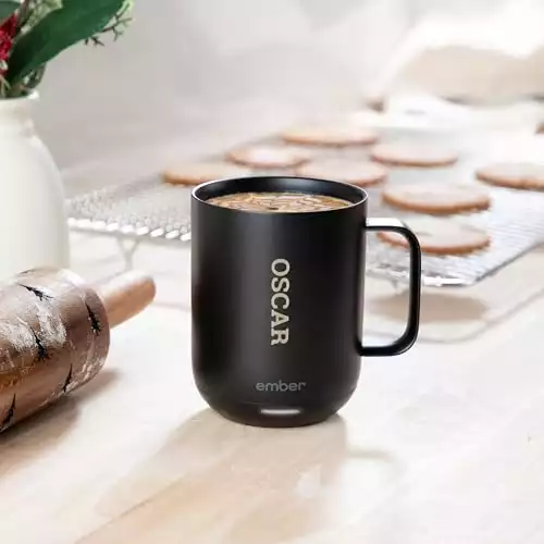 Ember Smart Mug 2 personalisiert mit Namen Temperaturgesteuerte, beheizbare Tasse, App-gesteuert