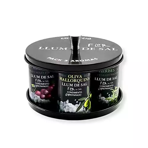 Llum de Sal Flor de Sal Mallorca Meersalz Gewürze Geschenke Set Kollektion 5x50g