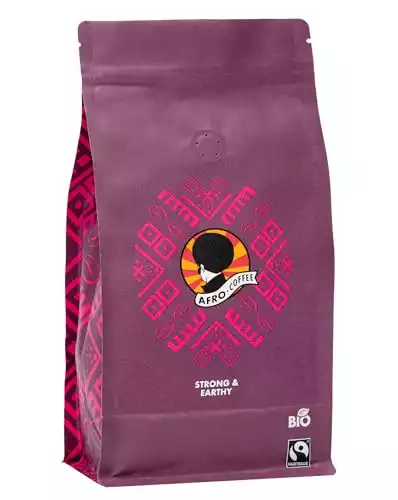 AFRO COFFEE Strong & Earthy I 500g Premium Bio Kaffeebohnen Fairtrade