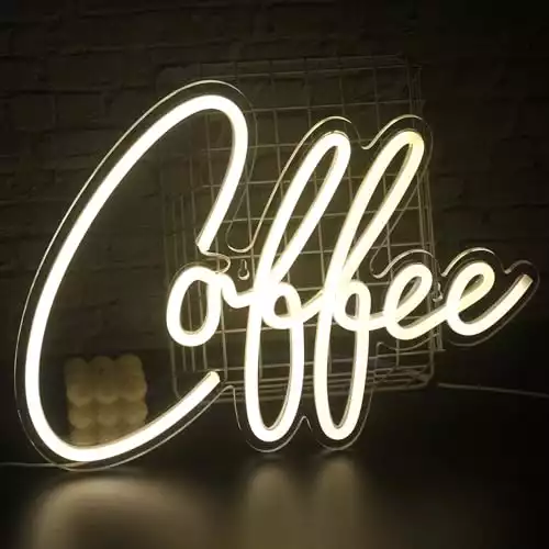 SIGNSHIP Coffee Neon Light, Schild Kaffee-Leuchtreklamen