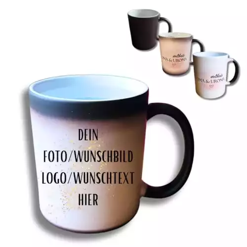 Personalisierte Tasse | Zaubertasse | mit Foto oder Text personalisierbar