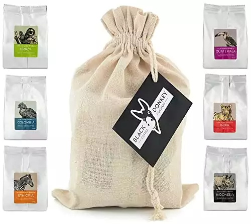 Gourmet Kaffeebohnen Geschenkset - COFFEES OF THE WORLD | Kaffeebohnen 600g (6 x 100g)