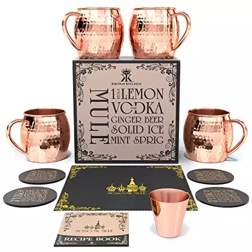 Krown Kitchen - Moscow Mule Kupferbecher Set 4er