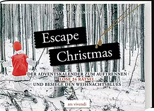 Escape Christmas - Adventskalender: Der Krimi-Adventskalender zum Auftrennen I Löse 24 Rätsel