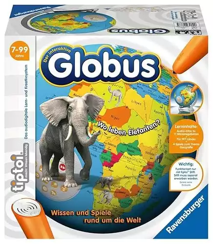 Ravensburger tiptoi 00787 3D Puzzle: Interaktiver Globus