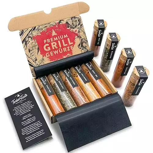 TIMBER TASTE® Grill Gewürze Geschenkset Männer