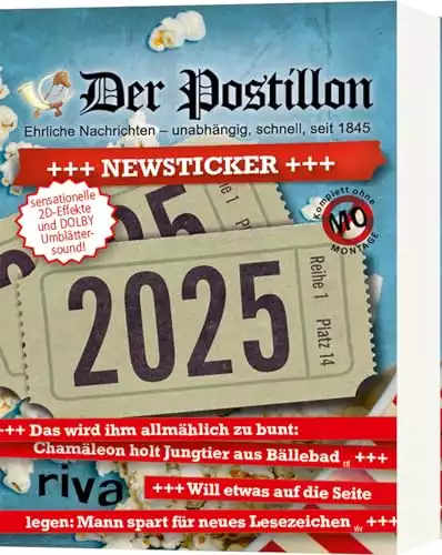 Der Postillon +++ Newsticker 2025: Tagesabreißkalender