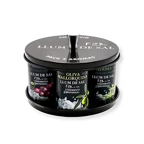 Llum de Sal Flor de Sal Mallorca Meersalz Gewürze Geschenke Set Kollektion 5x50g