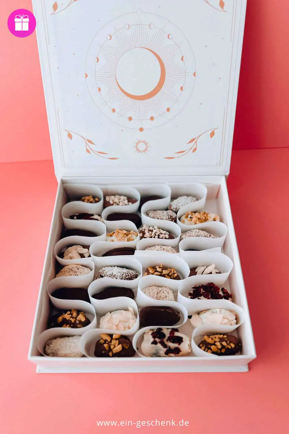 Dattel Pralinen Verpackung