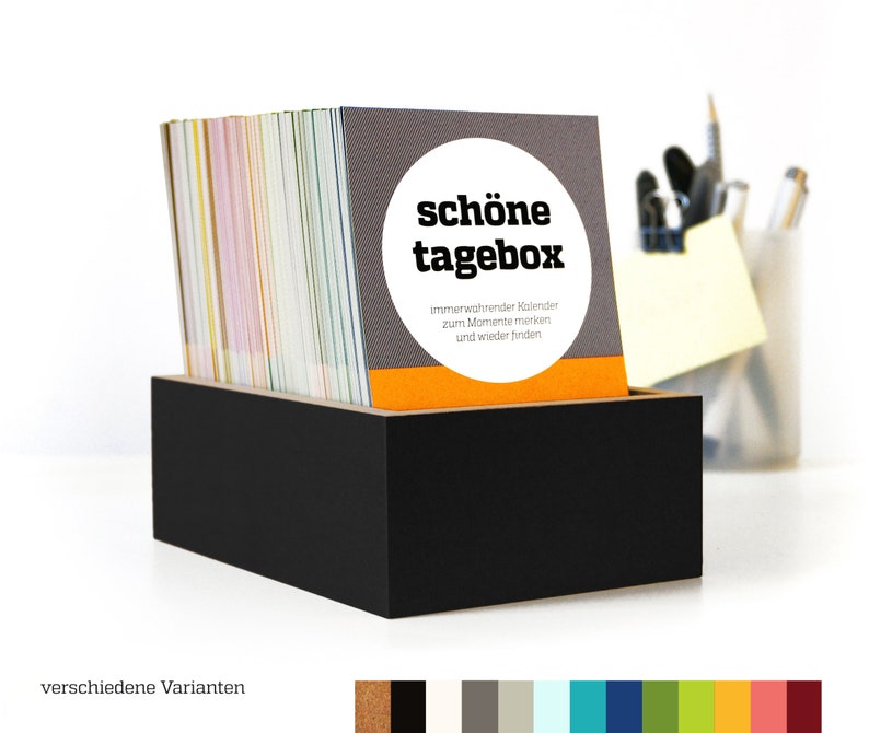 SCHÖNETAGEBOX immerwährender Kalender/Tagebuch