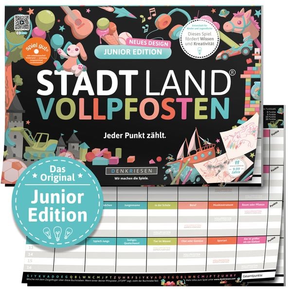 STADT LAND VOLLPFOSTEN – Junior Edition (A4)